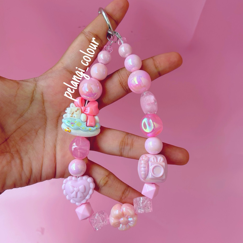 strap handphone gantungan motif miko kucing / Gantungan tas karakter kucing miko / Strap gantungan h