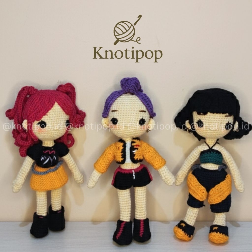 BONEKA Kpop demon Hunter / boneka huntrix / huntrix crocchet / huntrix rajut / K-POP DEMON HUNTERS