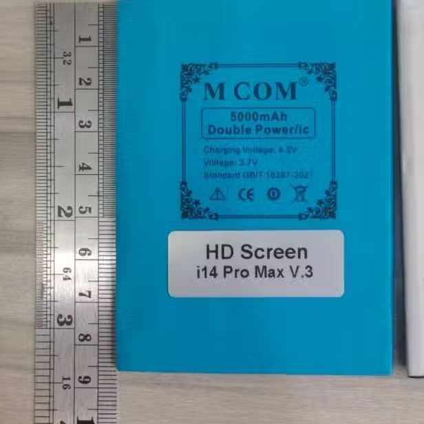 Battery Batere Batre Baterai Rakitan Cina Double Power Mcom HP Android HD Screen i14 Pro Max versi 3