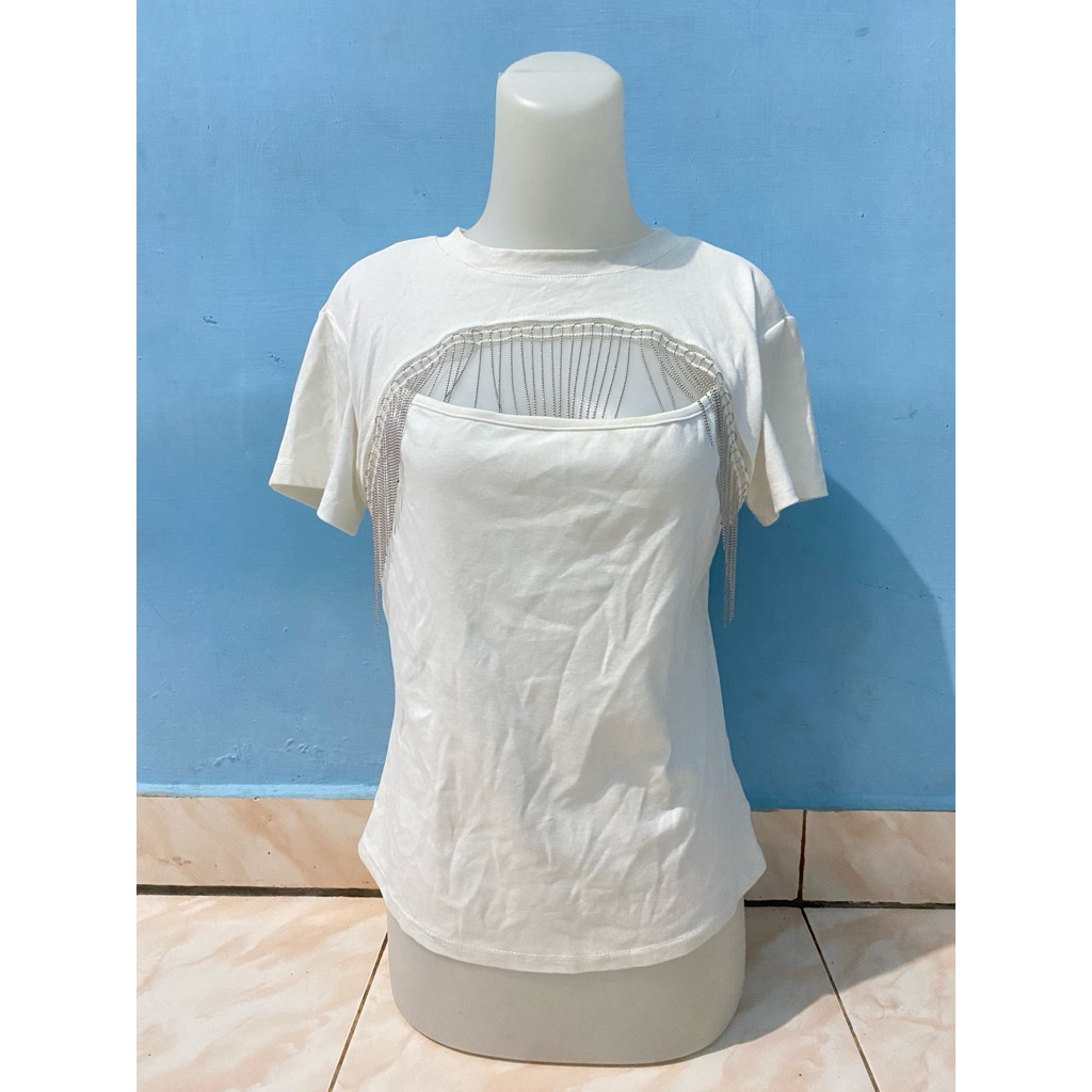 Kaos wanita renda rantai/ Monza/ Ai sa