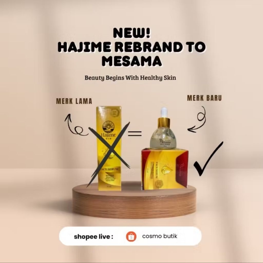 BPOM FACE SERUM MESAMA 23ML.(SEPERTI SERUM HAJIME)