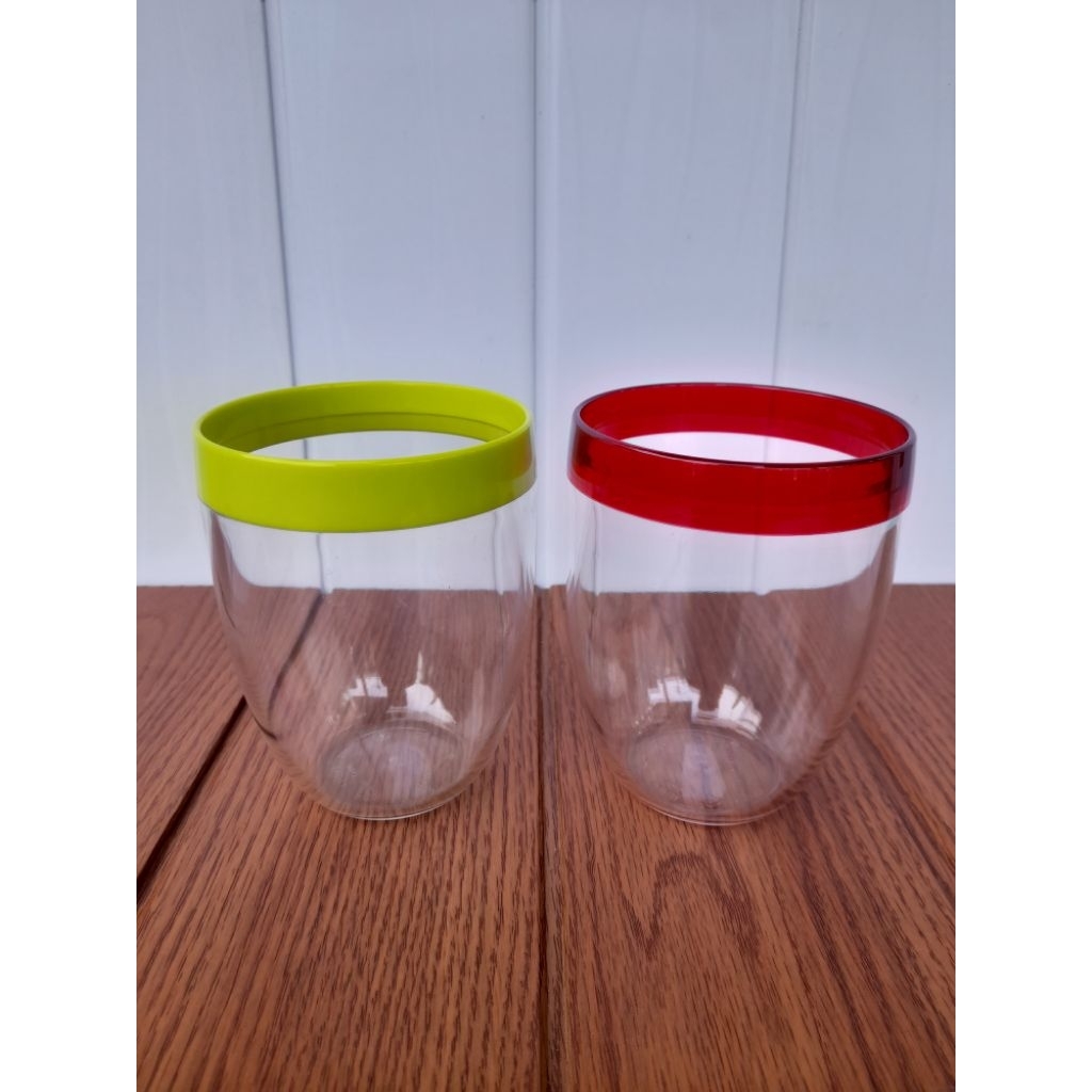 gelas tupperware allegra steamless glass