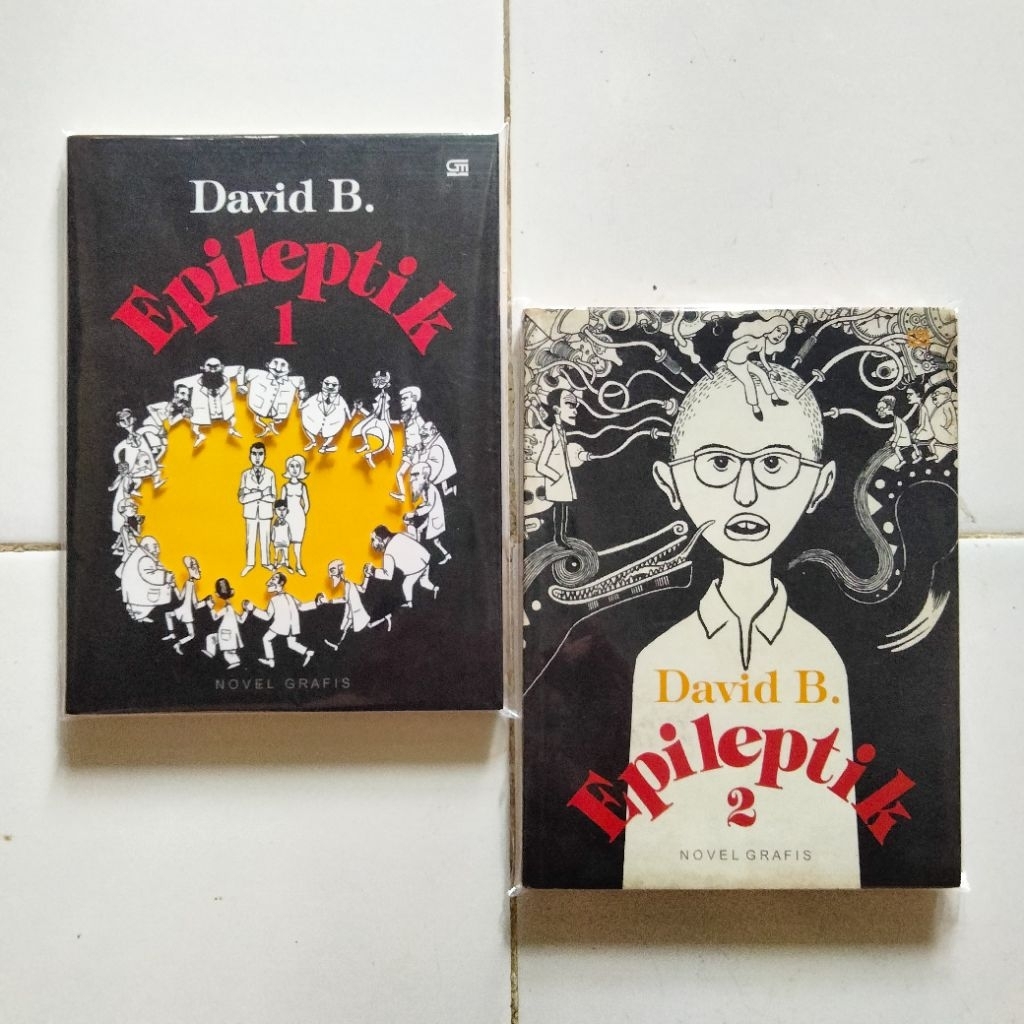 Paket Novel Grafis - Epileptik - David B. - Buku 1-2 Tamat  - Gramedia