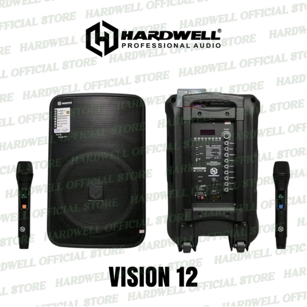 Speaker Portable Aktif 12 Hardwell VISION 12 Inch Original Hardwell