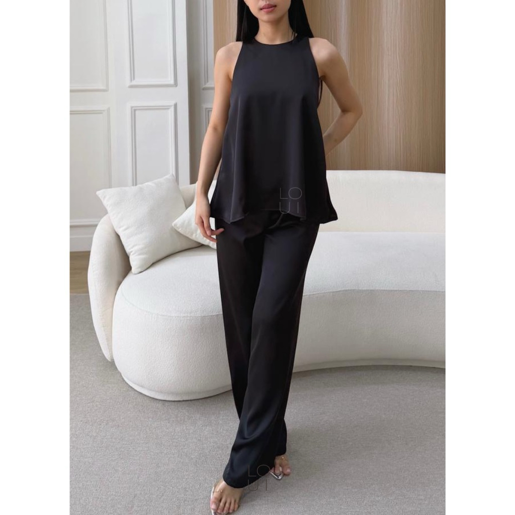 louiapparel | BERLIN SET - sleveless satin tank top and cullote