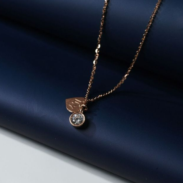 ILY GOLD Kalung Emas 9K Model AD Rose Gold 00003728