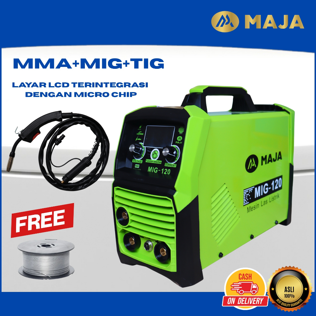 Pengelasan busur argon Pengelasan terlindung Maja Welding machine Mesin las inverter Pengelasan list
