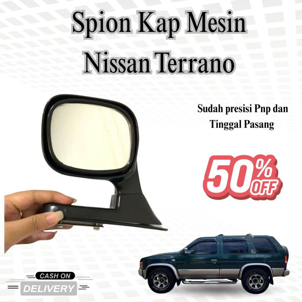Spion Kap Mesin Nissan Terrano | Mirror Hood Terrano | Spion Kap Depan Mobil Terrano