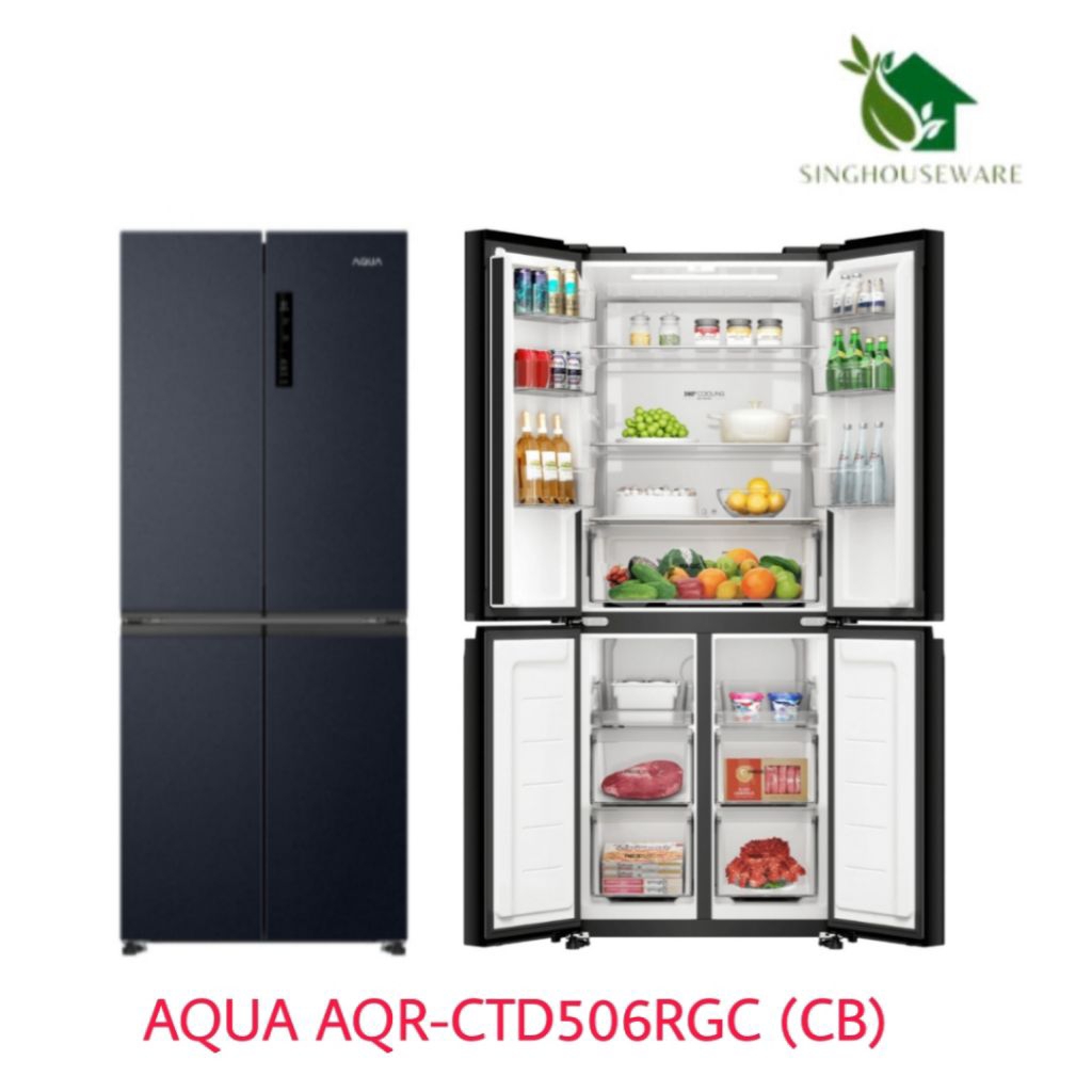 Aqua Kulkas 4 Pintu Queen Series AQR-CTD506RGC (CB)