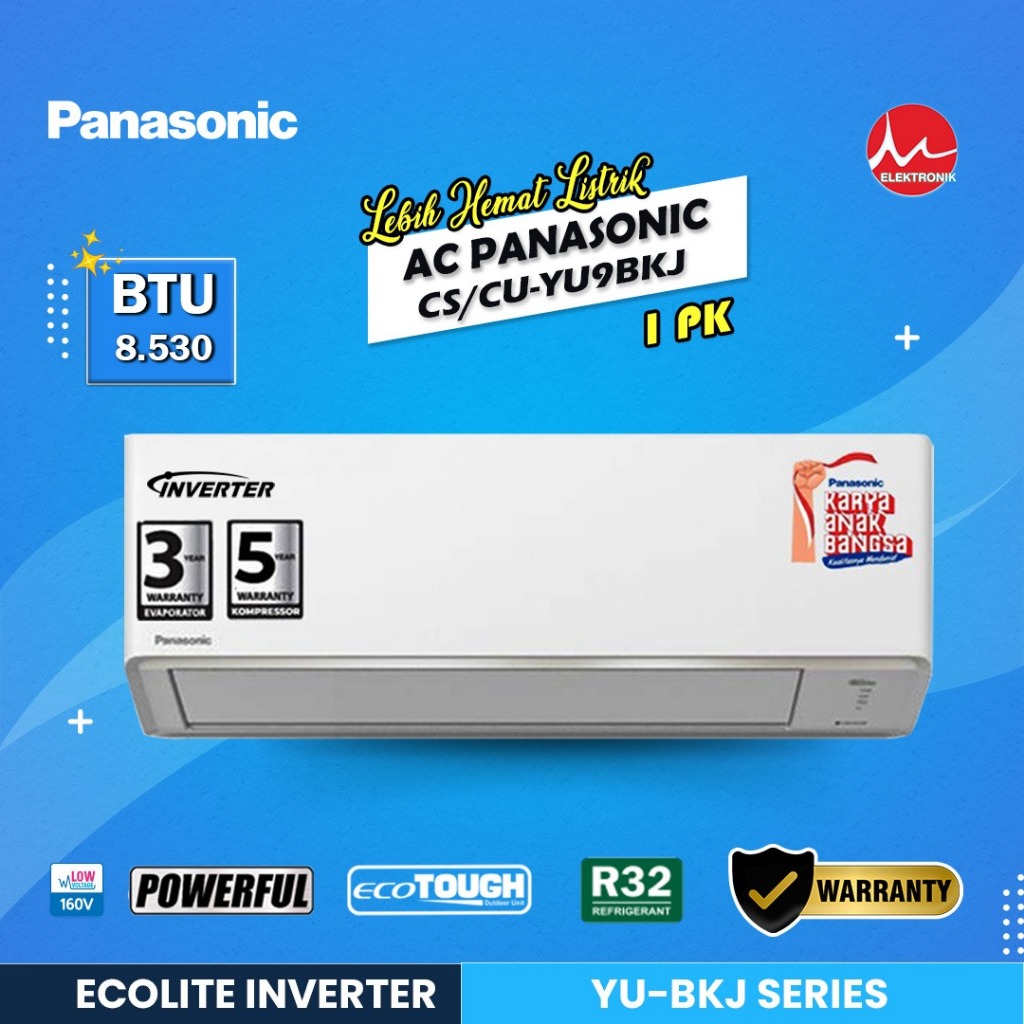 AC Panasonic 1 PK Inverter CS‑YU9BKJ AC Split Inverter 1 PK