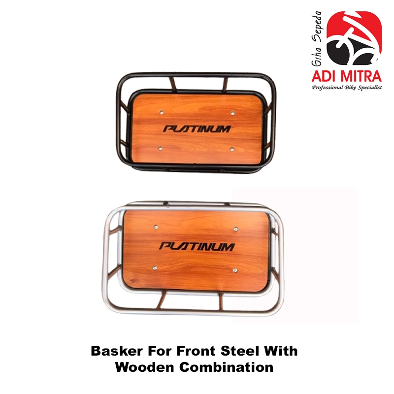 Keranjang Sepeda Depan Platinum Steel | Keranjang Sepeda Commuter Sepeda Federal | universal