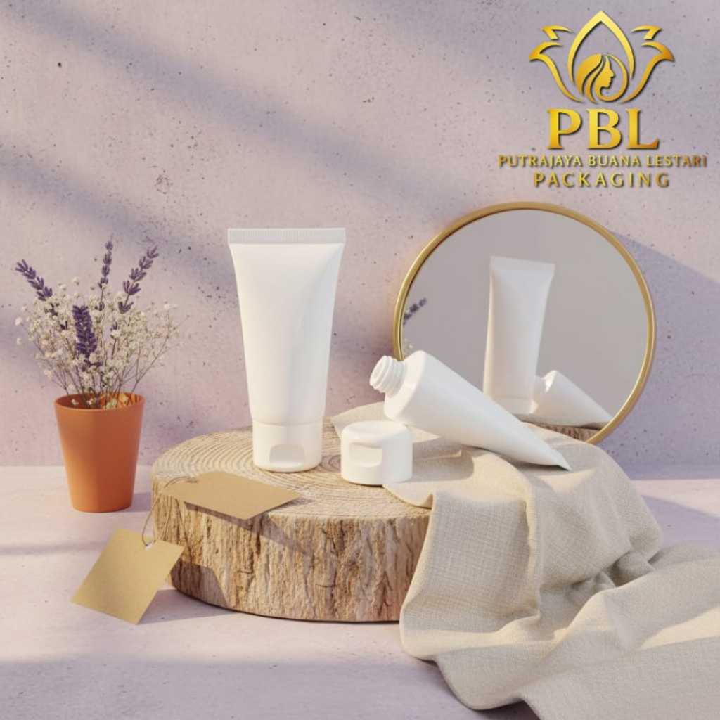 Botol Tube 30ml Putih / Botol Fliptop Tube 30ml / Botol Kemasan Kosmetik 30ml/ Botol Refill SunScree