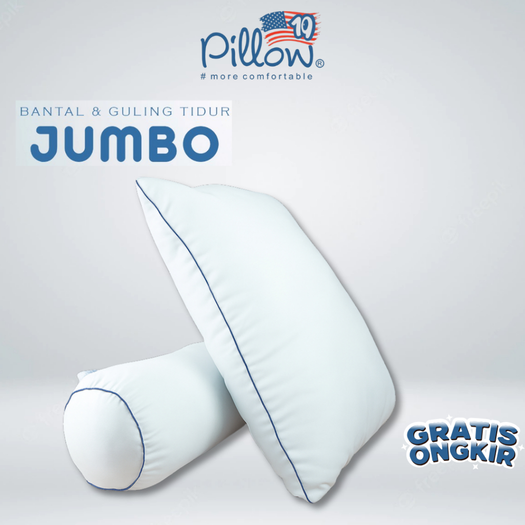 109 PILLOW - GULING DAN BANTAL HOTEL ISI 100% BANTAL HOLLOW SILICON JUMBO SIZE