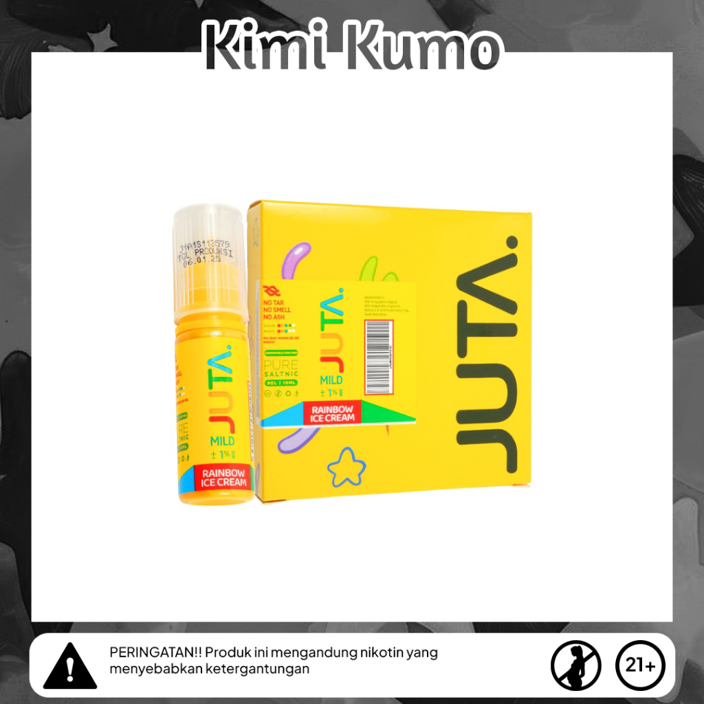 JUTA MILD SERIES 15ML 10MG - RAINBOW ICE CREAM 15MLx4 AUTHENTIC