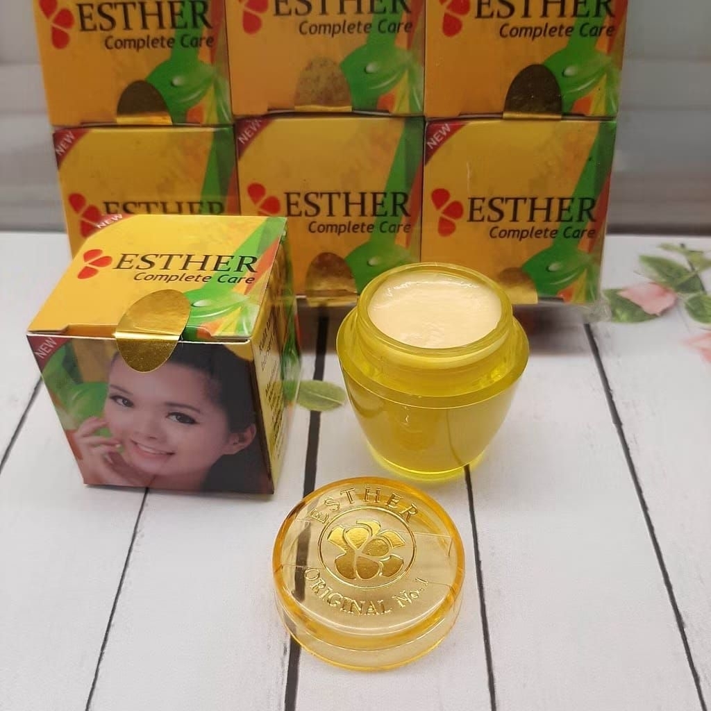 12PCS CREAM ESTER POT GENTONG