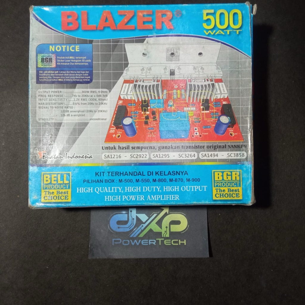 KIT POWER AMPLIFIER BLAZER 500W MONO BGR BELL