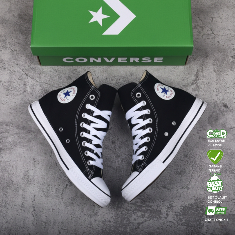 Sepatu Converse Allstar - Sepatu Sekolah - Sepatu Convers - Sepatu Allstar - Sepatu NB black White P