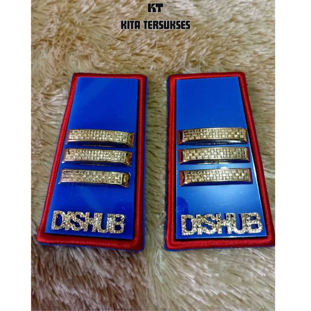 Pangkat dishub 3C mika lis bordir merah exclusive