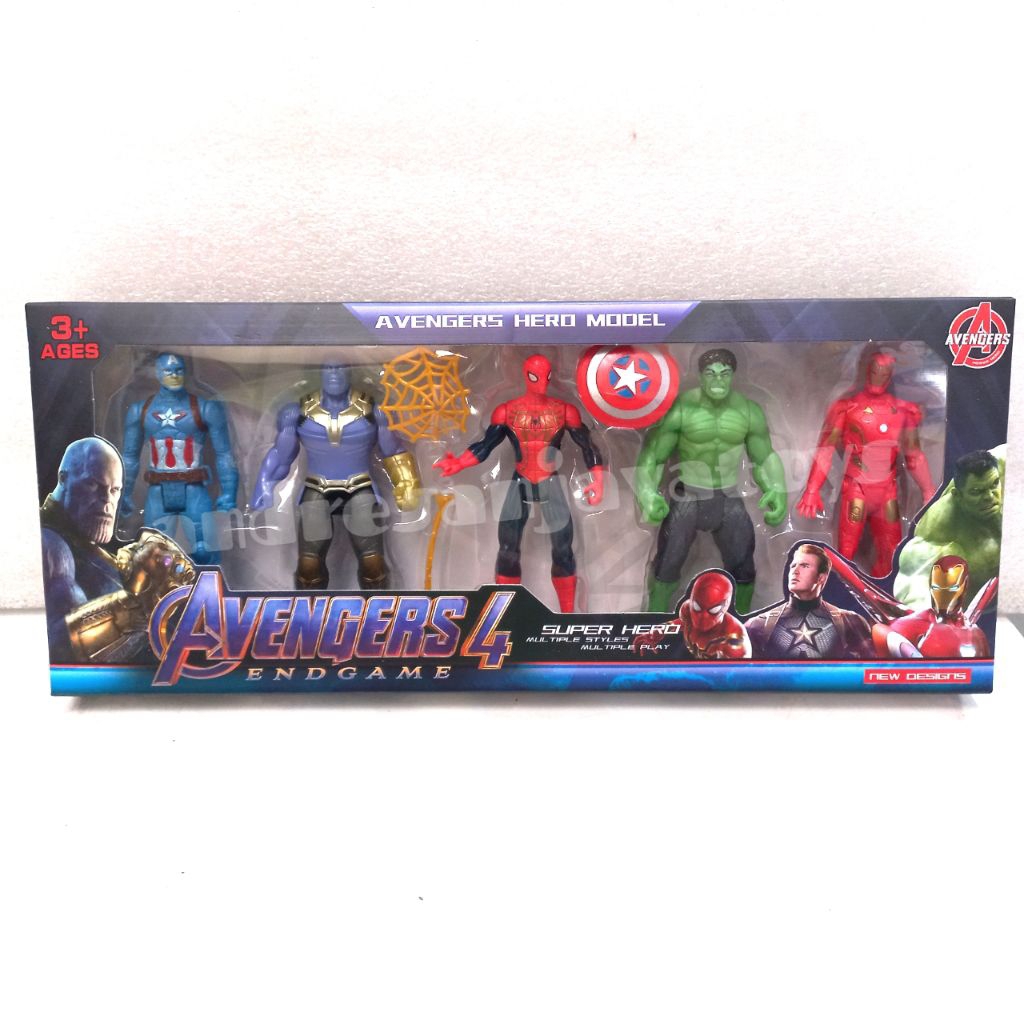 Mainan Avengers Set isi 5 pcs Superheroes Mainan Figure Marvel Avenger no 2155