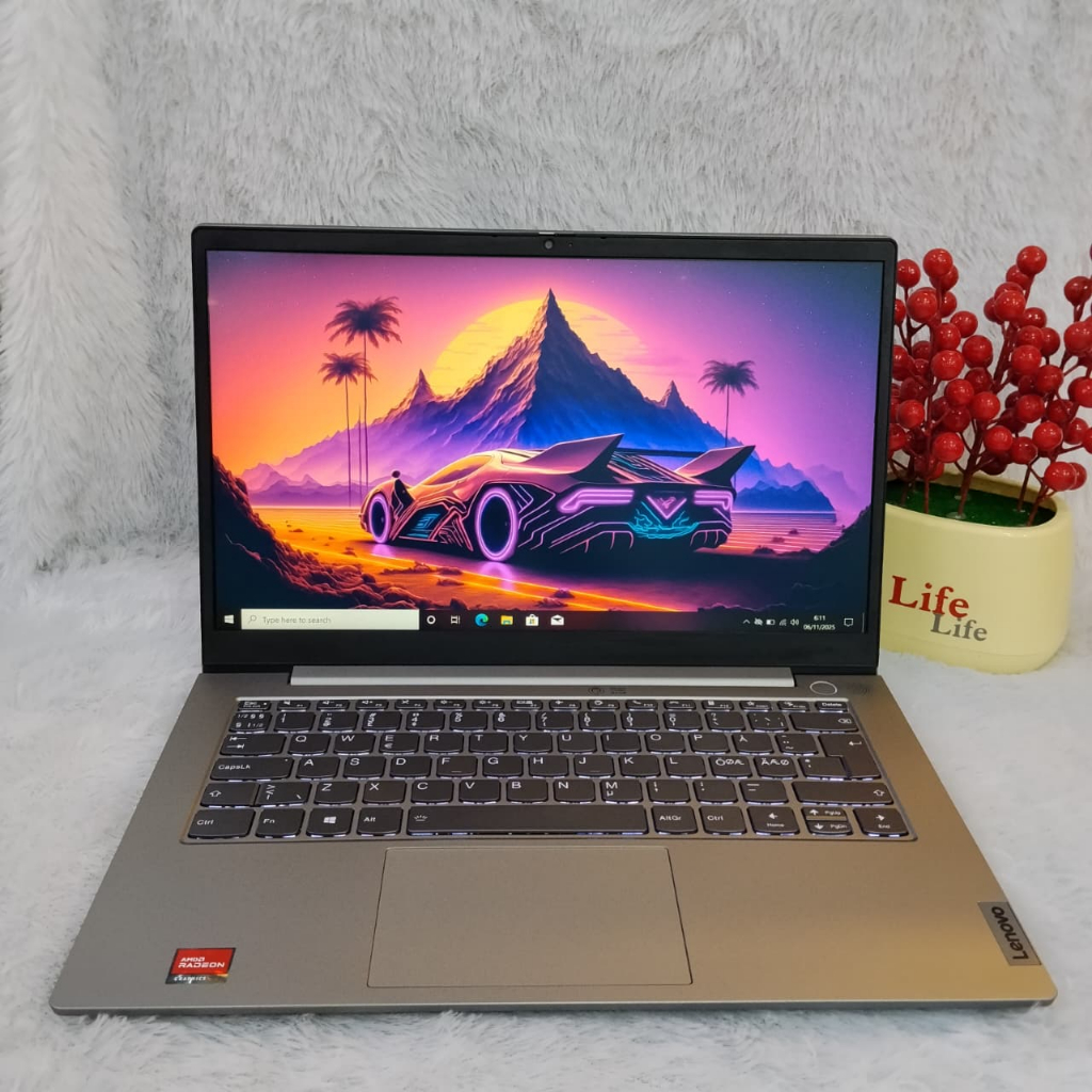LAPTOP TERMURAH LENOVO THINKBOOK 14 G3  RYZEN 3 5300U || RYZEN 5500U RAM 8 SSD 256GB UPGRADABLE SECO
