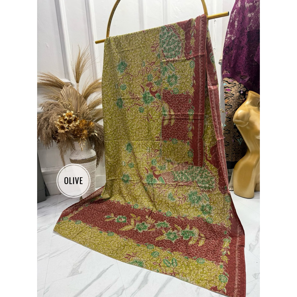 Kamen sutra dobby atbm set selendang motif murai