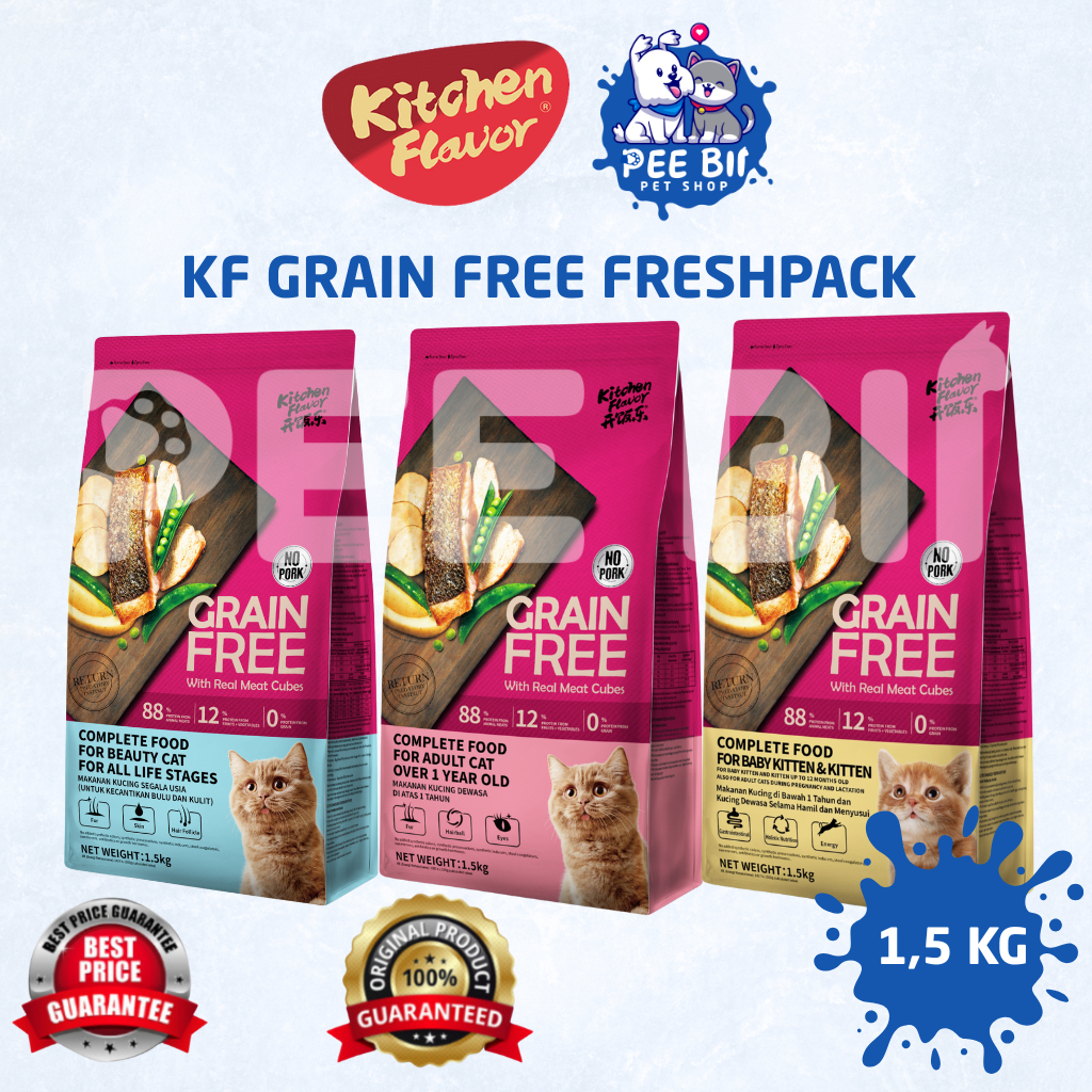 KF Grain Free 1,5KG / Kitchen Flavour Makanan Kucing Grain Free