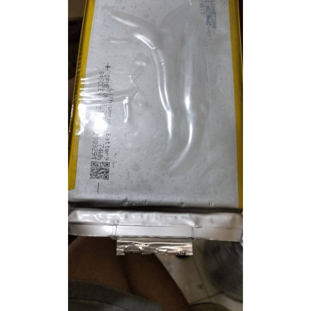 baterai lipo 3.7volt 20qh bekas molis lithium polimer