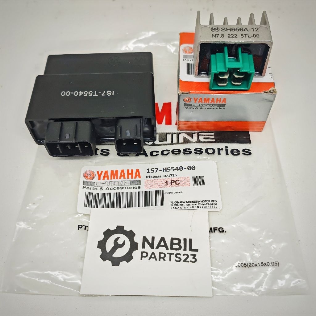 CDI UNIT ASSY 1S7 + KIPROK REGULATOR PENGAPIAN YAMAHA JUPITER MX OLD NEW 135 ORI