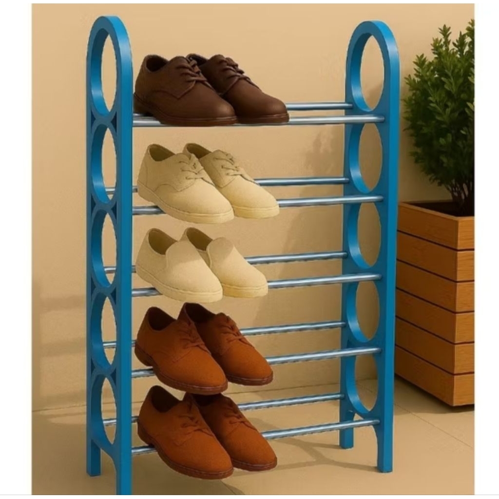 Rak sepatu sendal 5 susun rak 5 tingkat serbaguna rak sepatu jonshon