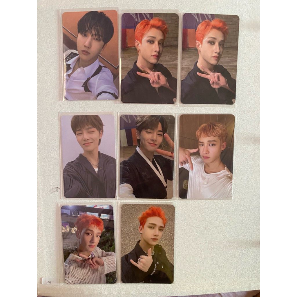 photocard no easy straykids bangchan jeongin in changbin official album
