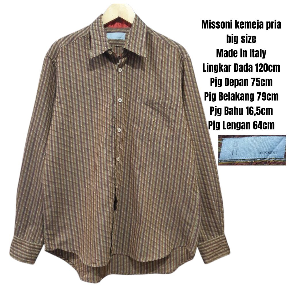 Missoni kemeja pria big size