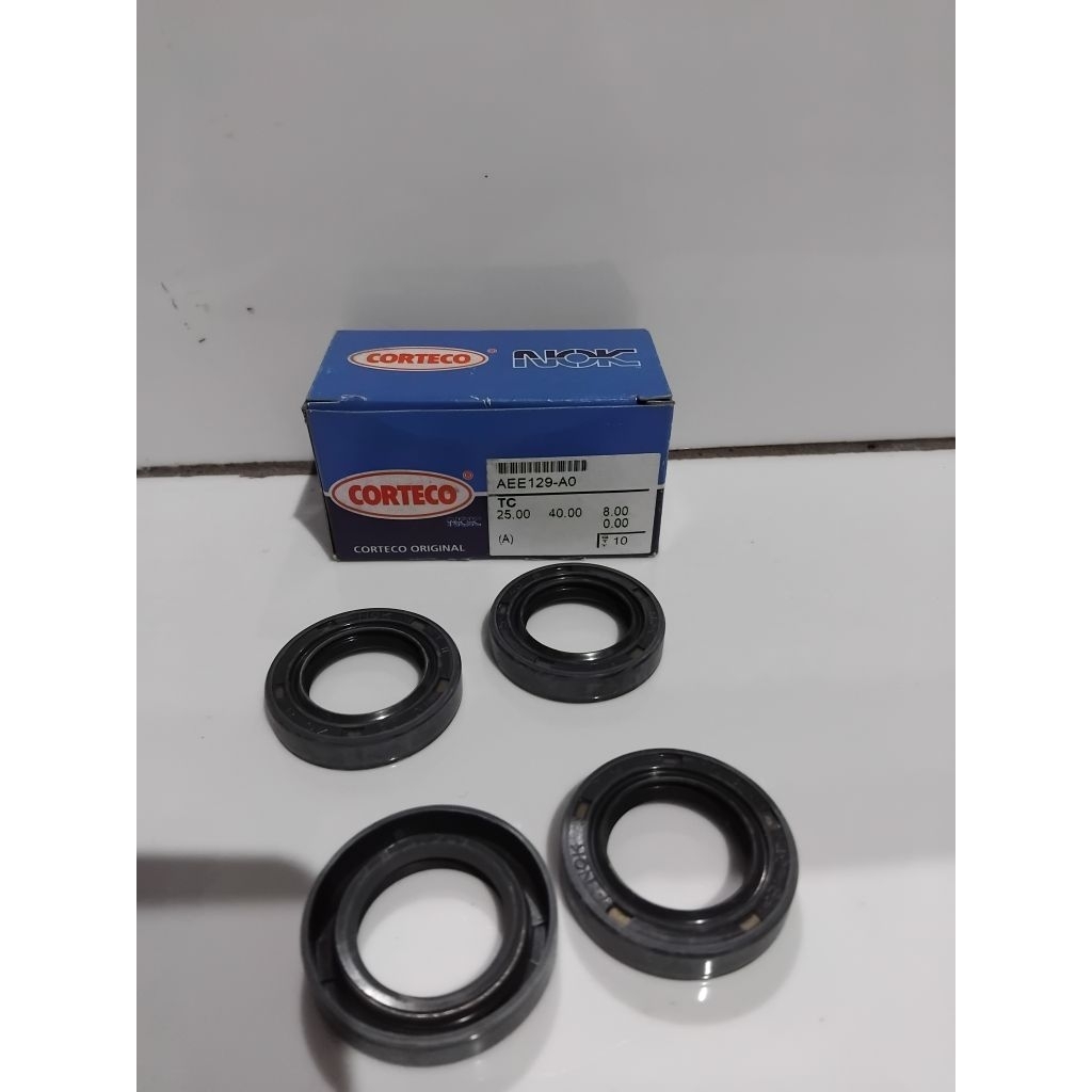 OIL SEAL NOK CORTECO 25x40x8 / SEAL 25x40x8 MERK NOK