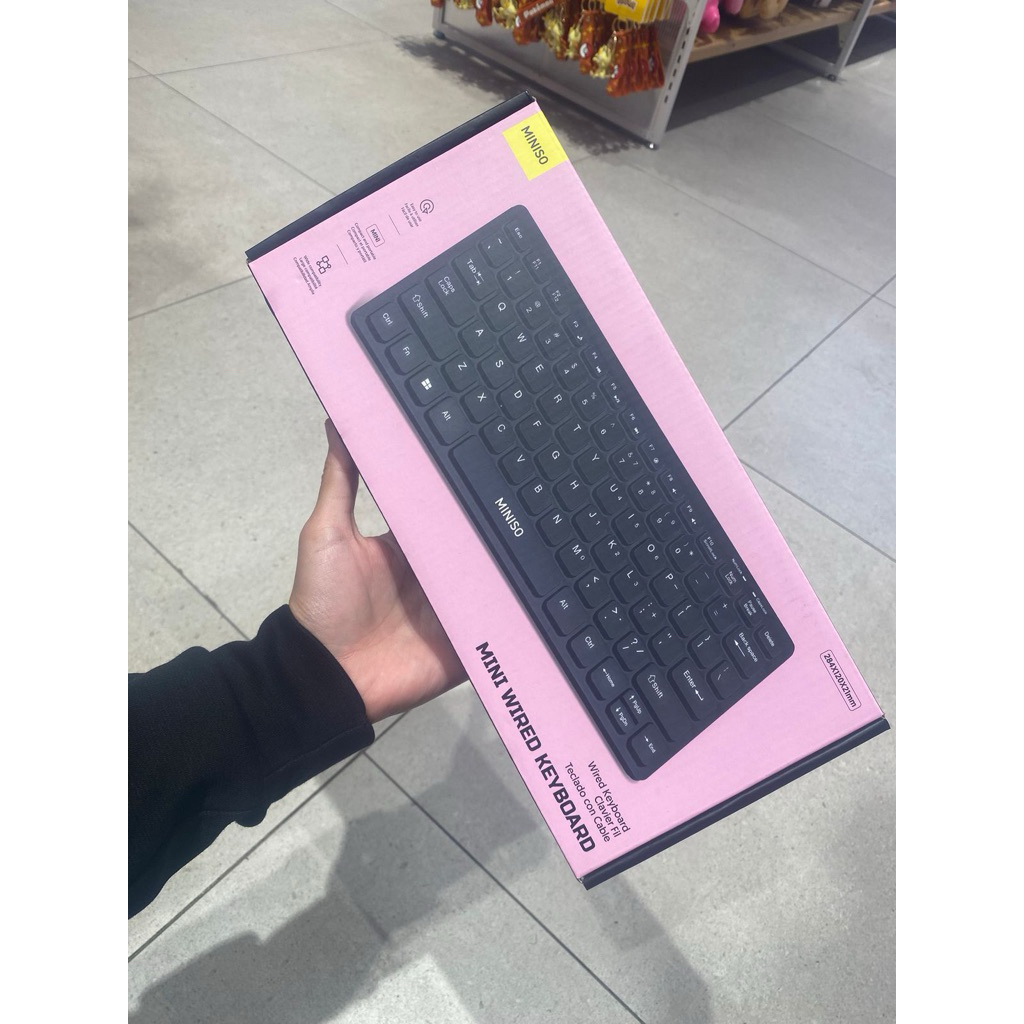 Miniso - Mini Wired Keyboard for Laptop Model (Black)