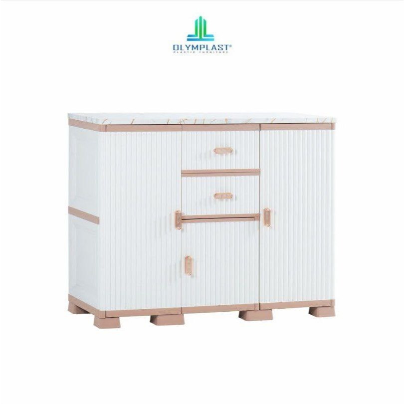 Kabinet OTC Credenza Luxury / Lemari Plastik / Rak TV Credenza