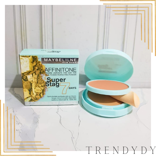 [Per Piece] Bedak Affinitone 2in1 Super Stag 7 Days Kemasan Hijau