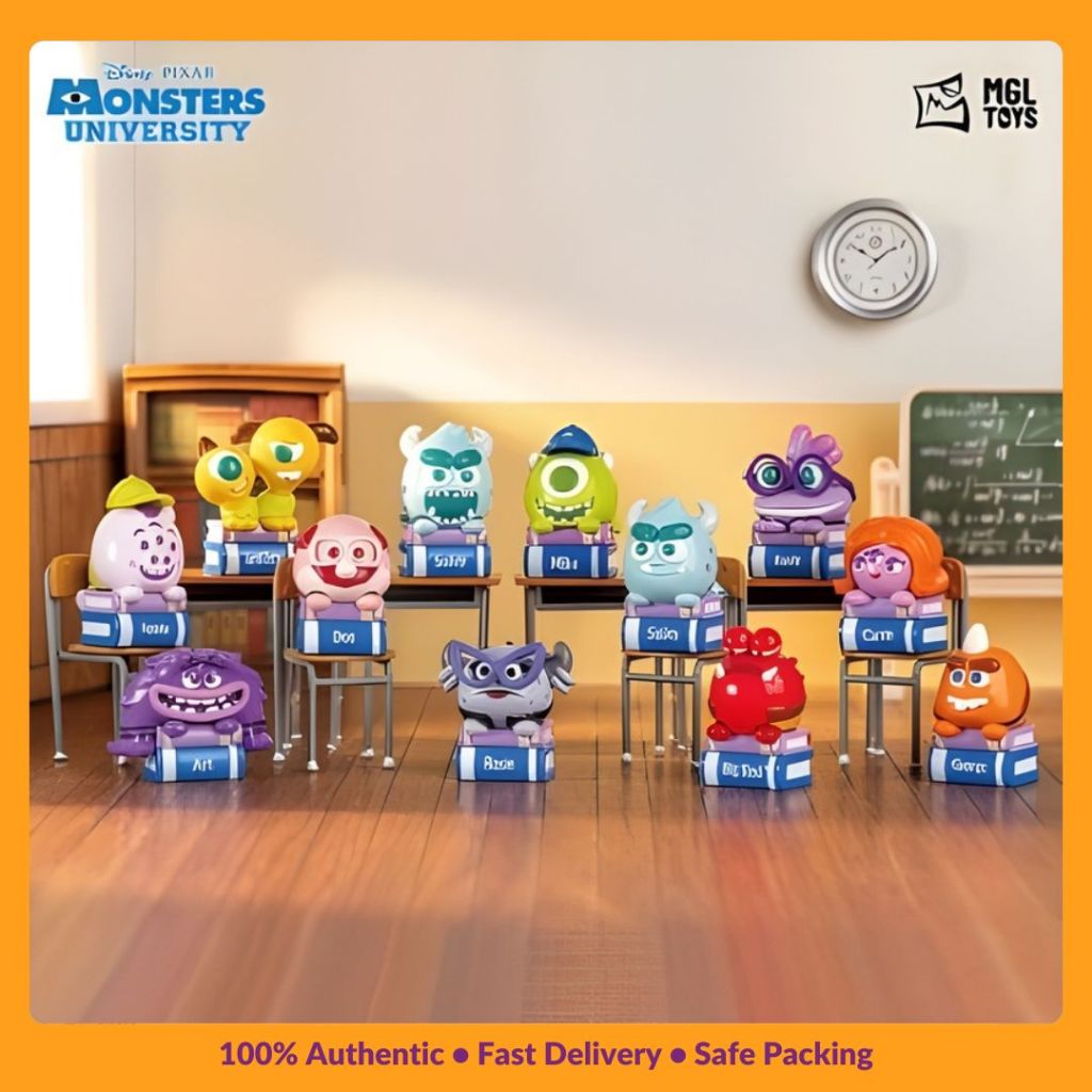 Nookitoys - MGL Disney Pixar Monsters University Mini Bean Blind Box | Boneka Lucu Kolektor Original