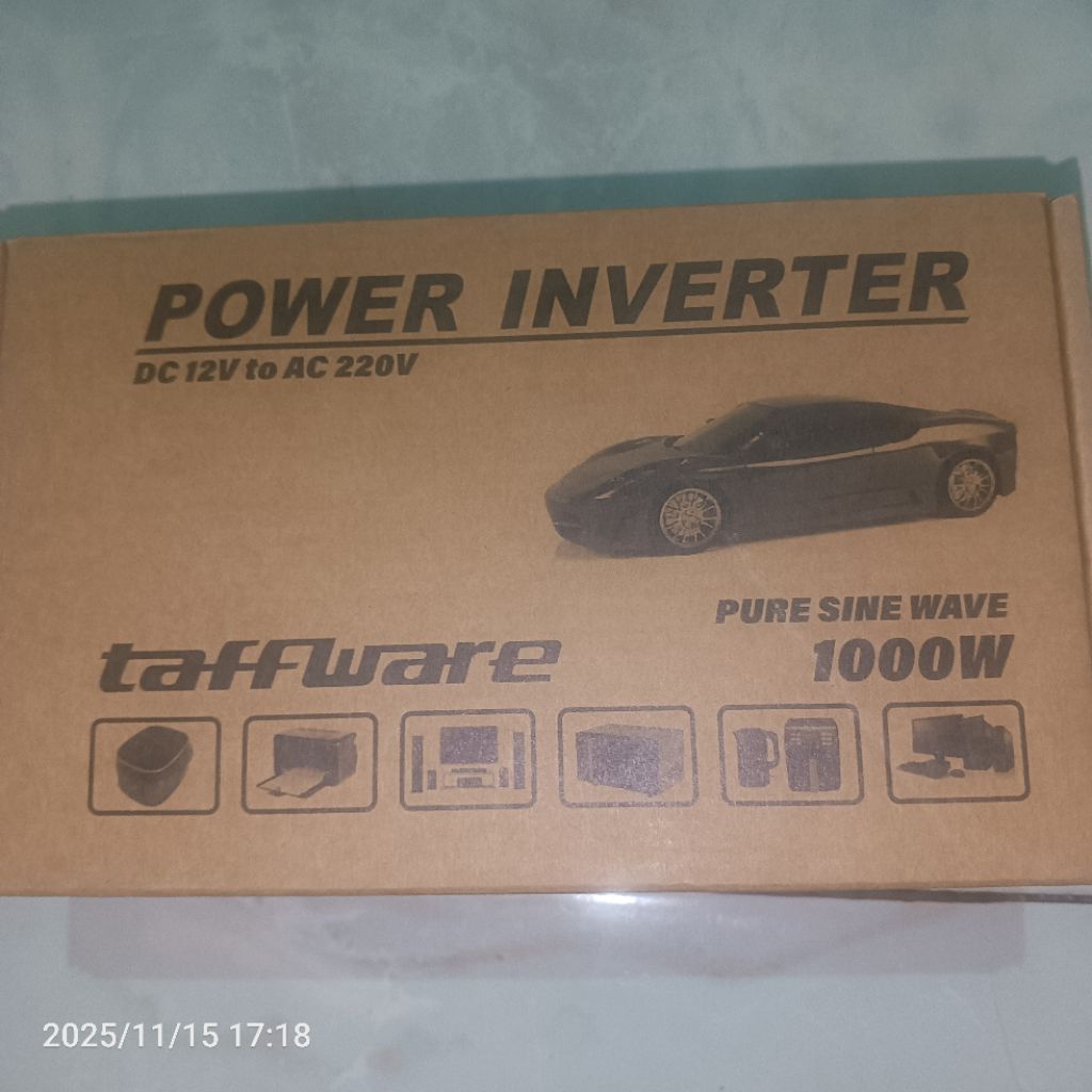 inverter taffware Pure Sine Wave 1000 Watt NBQ 1000 12V TO  220V  original