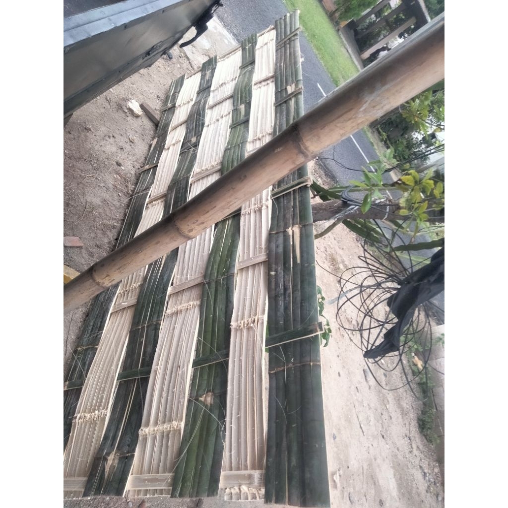 gedek bambu ukuran 1 meter Persegi