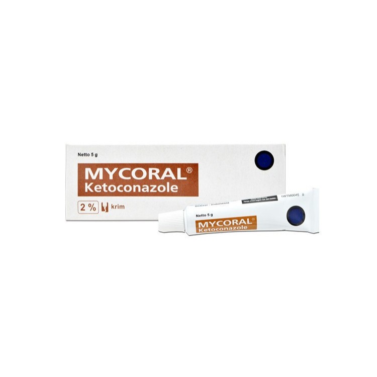 Mycoral Ketoconazole Krim - Cream Salep Obat Gatal Jamur Panu Kadas Kurap