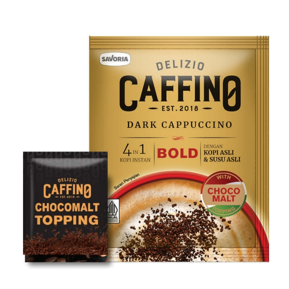 KOPI CAFFINO DARK CAPPUCCINO 4 IN 1 BOLD