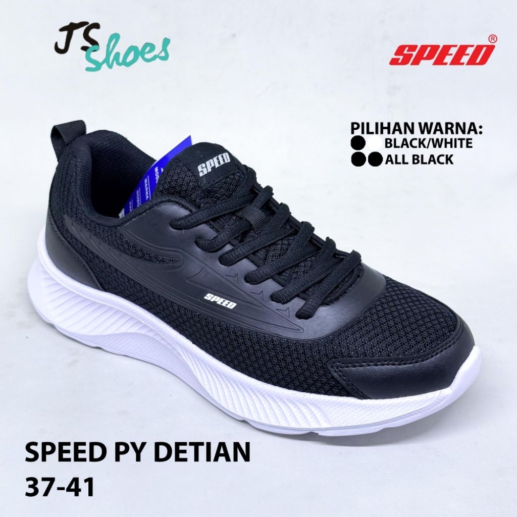SPEED PY DETIAN - SEPATU SNEAKERS SEPATU SEKOLAH TALI ANAK DEWASA MERK SPEED ORIGINAL