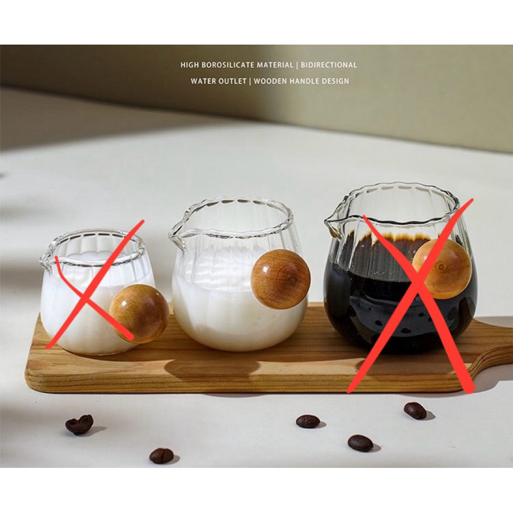 Bening Gelas Takaran Kaca Aesthetic Gelas Mug Kecil Cup Water Jug Pitcher Milk Pitcher Cangkir Kaca 