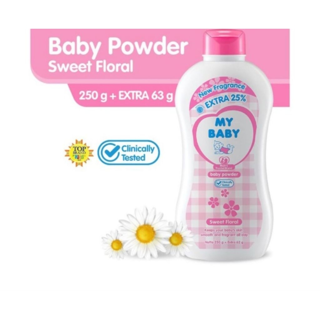 Bedak bayi My baby 250gr+63gr