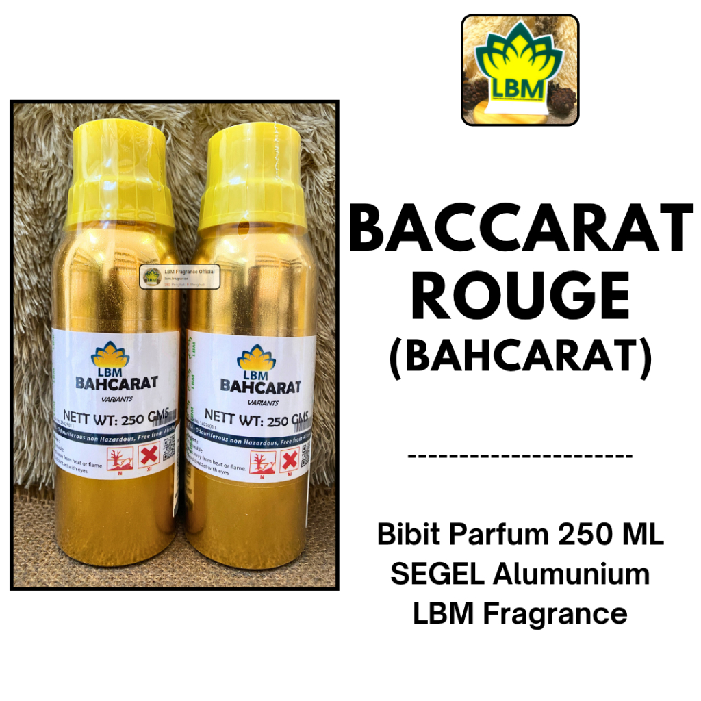 Bibit Parfum BACCARAT ROUGE 250 ML SEGEL LBM Fragrance - BIBIT PARFUM MURNI BAHCARAT / BACCARAT 250 