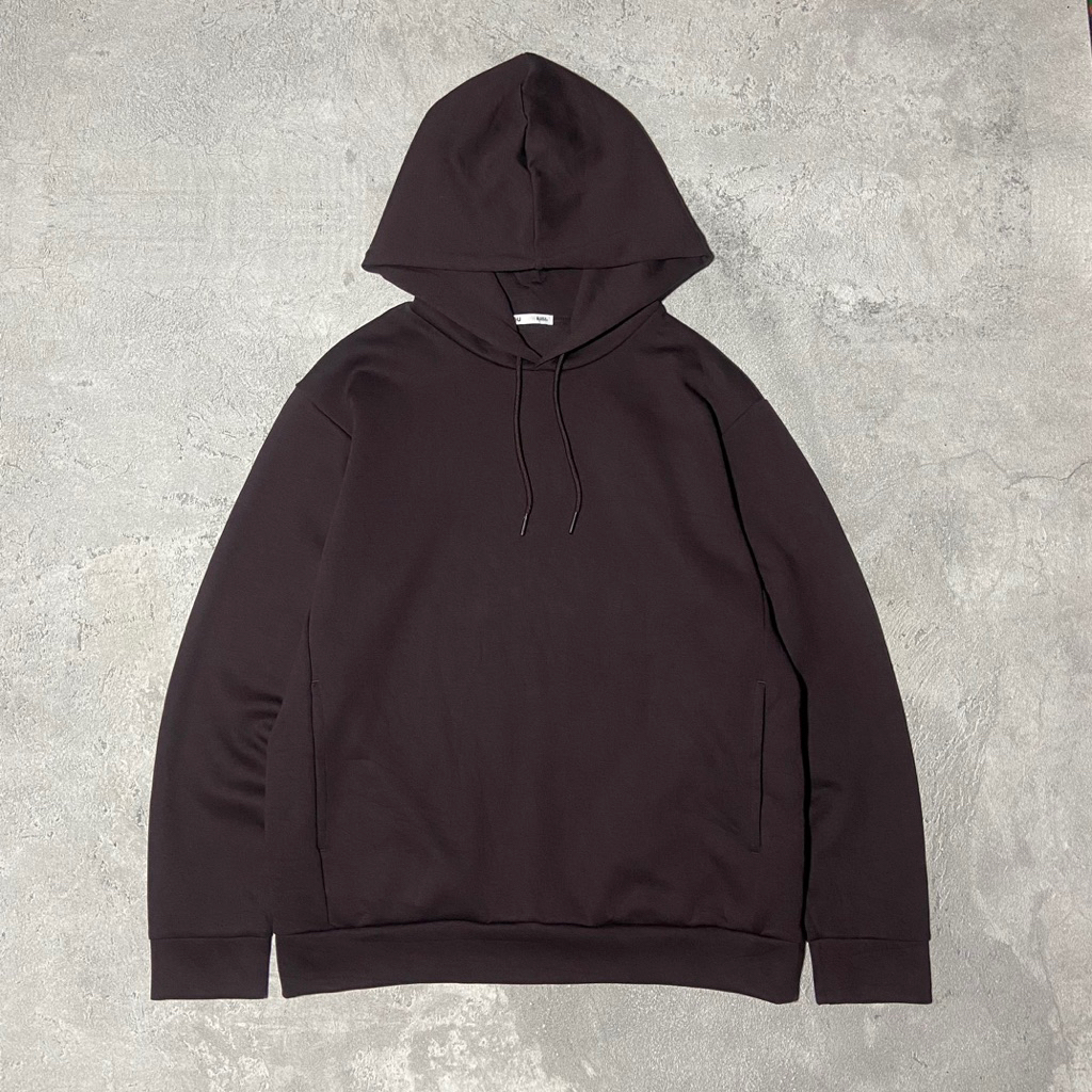 HOODIE GU DRY SCUBA DARK BROWN