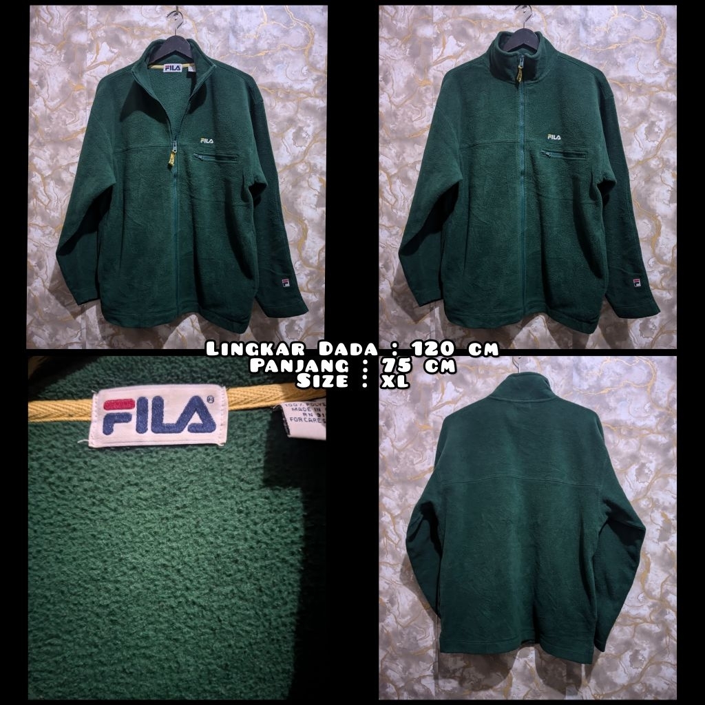 Jaket Polar Warna Hijau Army Second Original.