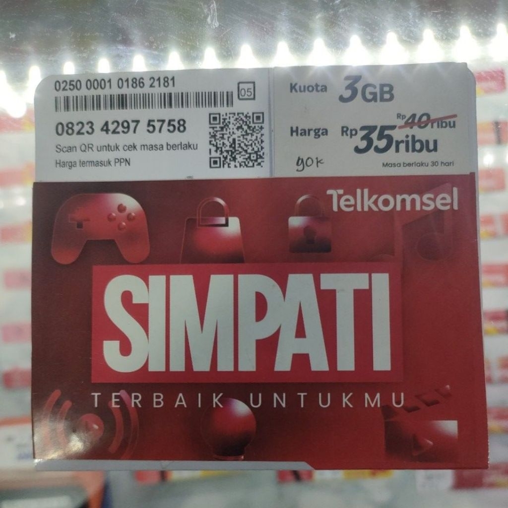 Kartu Perdana Telkomsel Simpati – Kuota 3GB