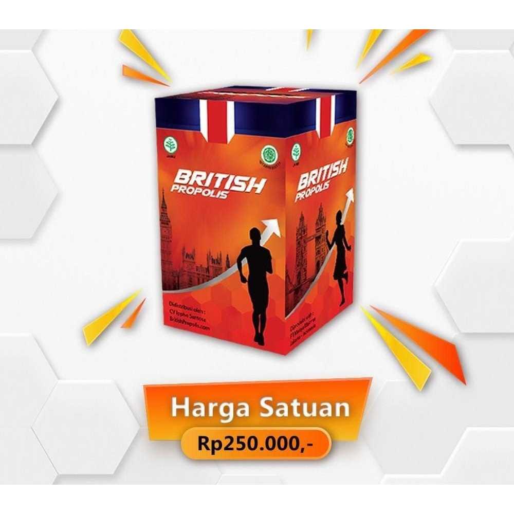 BRITISH PROPOLIS Originial 100% (JAMINAN PENGEMBALIAN JIKA TIDAK ORI )/DISTRIBUTOR RESMI  Premium He