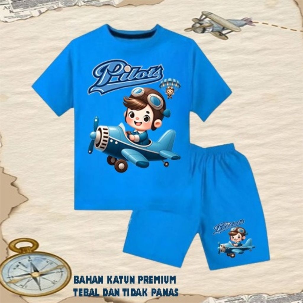 Setelan baju anak laki laki perempuan baju kaos setelan anak laki laki perempuan umur 6 bulan - 10 t