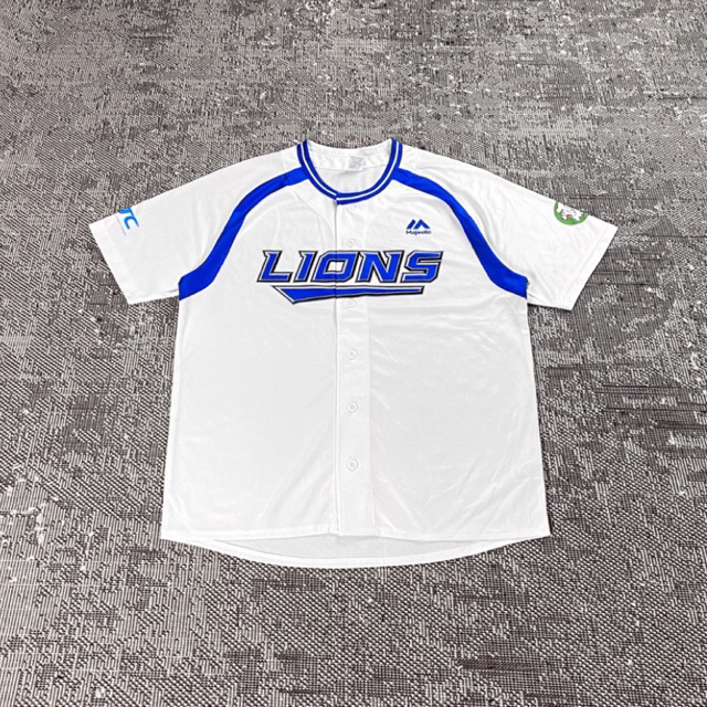 JERSEY BASEBALL MAJESTIC LIONS, size L fit XL
